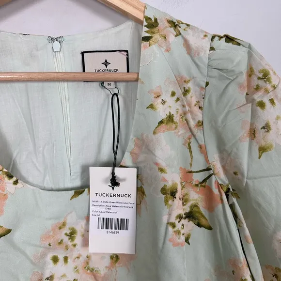 TUCKERNUCK Aqua Watercolor Marlena Dress