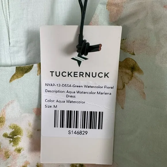 TUCKERNUCK Aqua Watercolor Marlena Dress