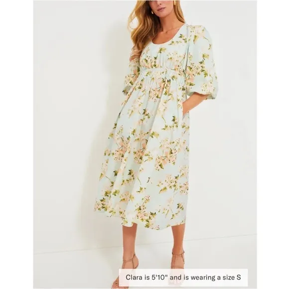 TUCKERNUCK Aqua Watercolor Marlena Dress