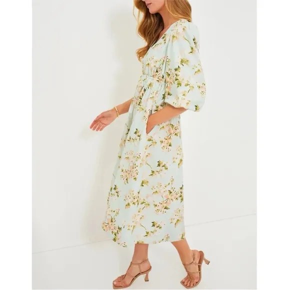 TUCKERNUCK Aqua Watercolor Marlena Dress