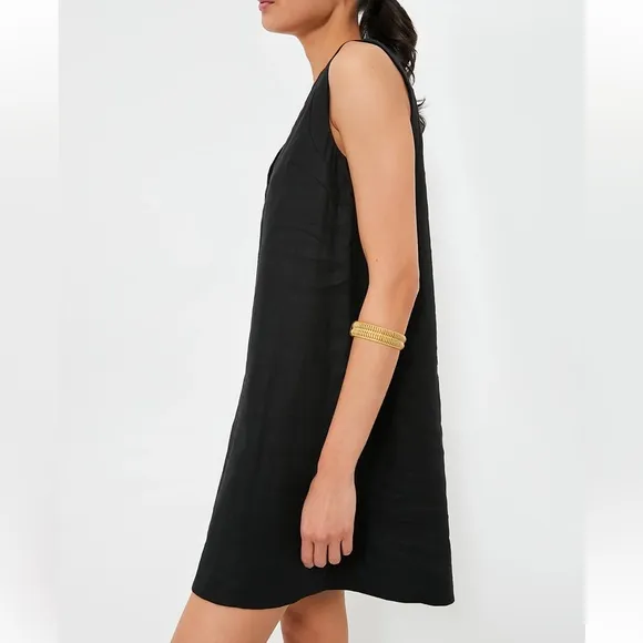 TUCKERNUCK Black Linen Melanie Dress