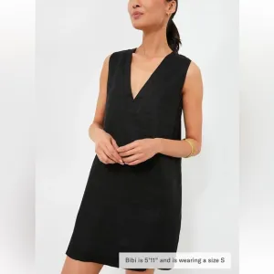 TUCKERNUCK Black Linen Melanie Dress