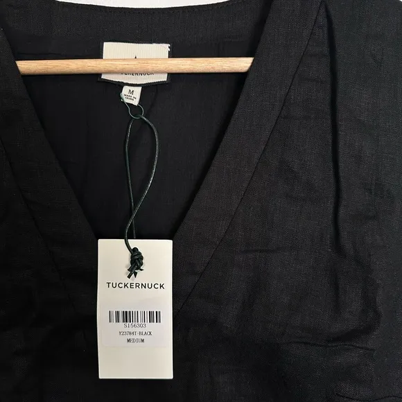 TUCKERNUCK Black Linen Melanie Dress