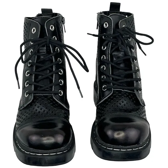 T.U.K. Black Combat &amp; Moto Boots