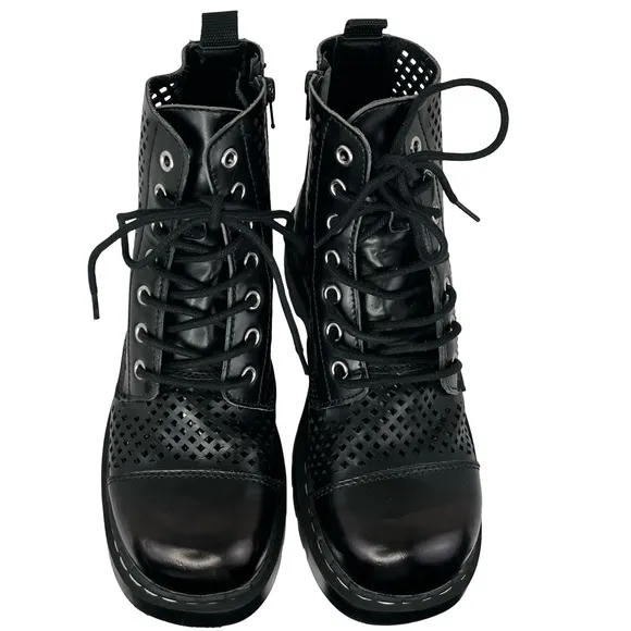 T.U.K. Black Combat &amp; Moto Boots