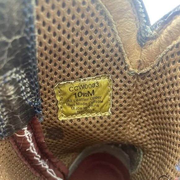 TWISTED X Cowboy Boots Kids 10.5 Brown Western Square Toe