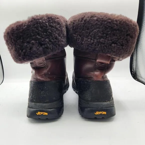 Ugg Australia Butte Brown Leather Men Boots Size 12