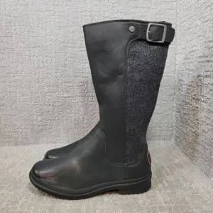 UGG Australia Janina Women's Size 5 US Black Waterproof Knee-High Boots 1018472