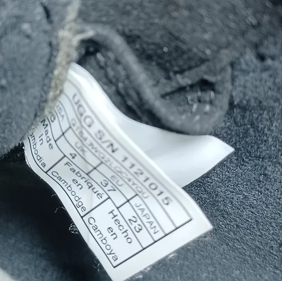 UGG Black Boots with High-Top Design and Rugged Durability