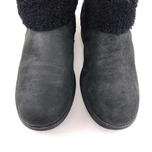 UGG Blayre Black Sheepskin Cuff Winter Boots 8.5