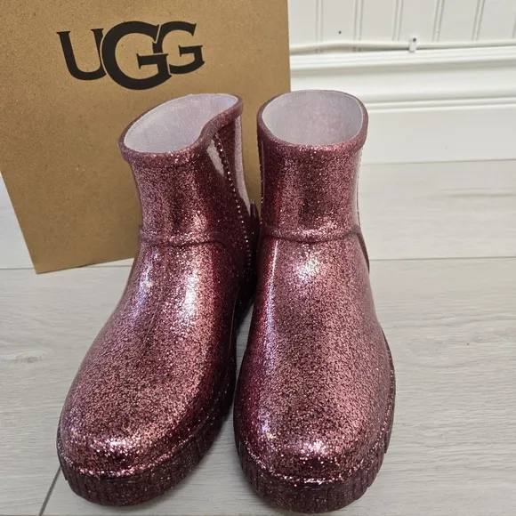 UGG Drizlita Glitter Kids Boots Sz 4
