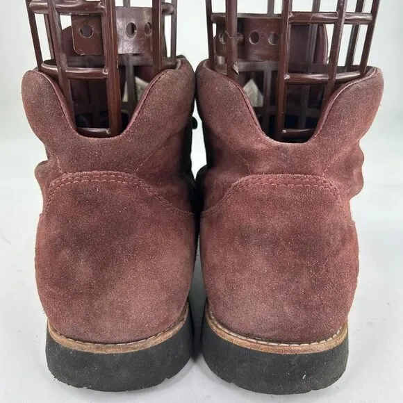 UGG Hafstein Men's WTPF Burgundy Suede Boots US 9 Lace-Up Winter Outdoor Boot