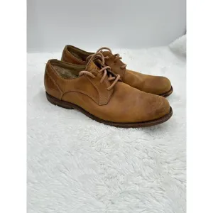 UGG Hunnington Men's Chestnut Brown Leather Oxford Shoes Size 8.5