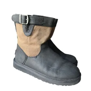 UGG Kids K LOCKIE Boots Black Brown Winter Outdoor Size 4