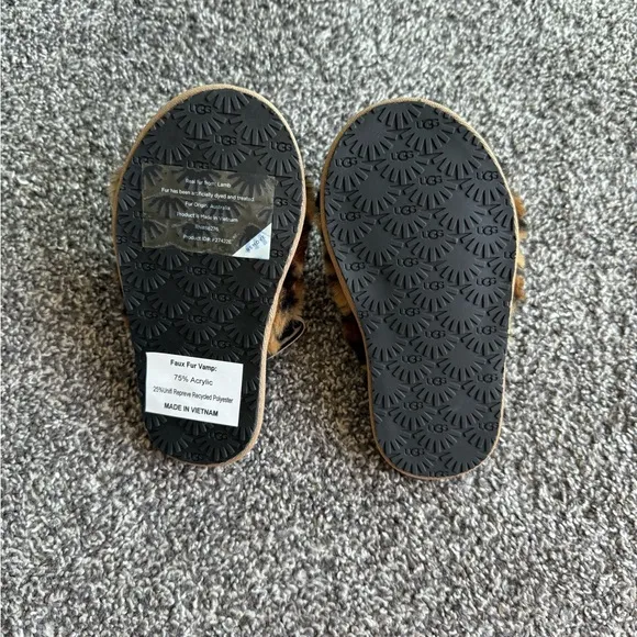 UGG Leopard Print Kids Sandals