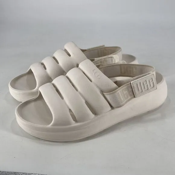 UGG Sandals Women's Size 10 Sport Yeah Sandal Bright White