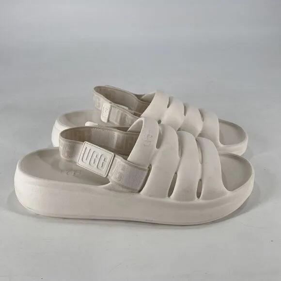 UGG Sandals Women's Size 10 Sport Yeah Sandal Bright White