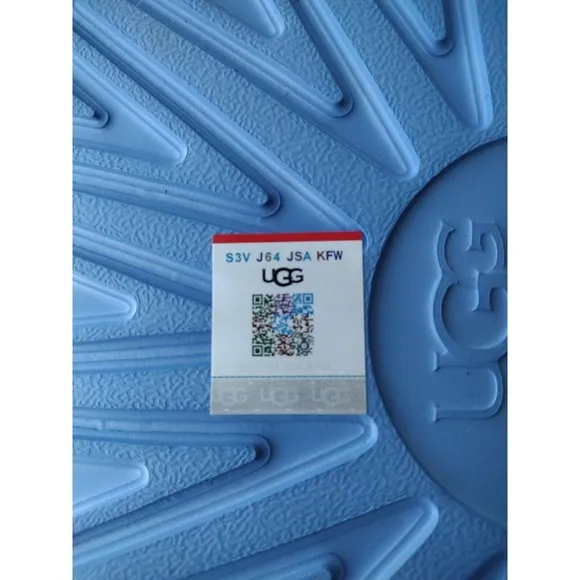 UGG Slide Sandal Men's Size 10 Blue With Logo Wilcox Lounge Beach Comfy Light