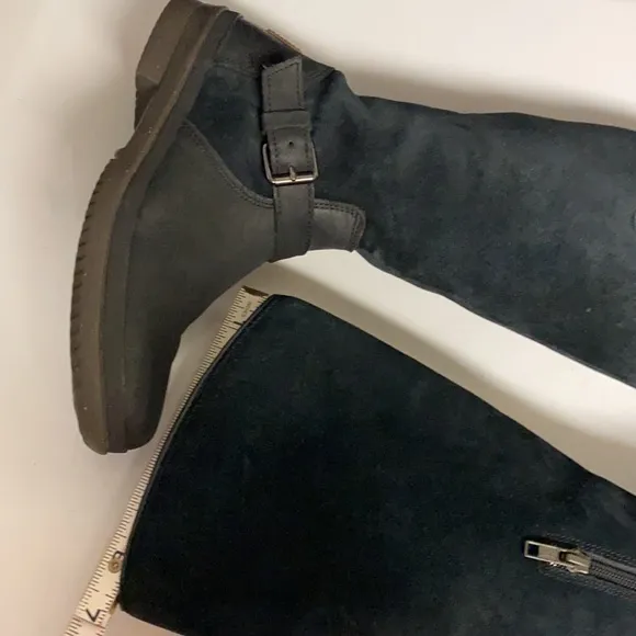 UGG Suede Boots Waterproof Calf High Zip Side Sz 6