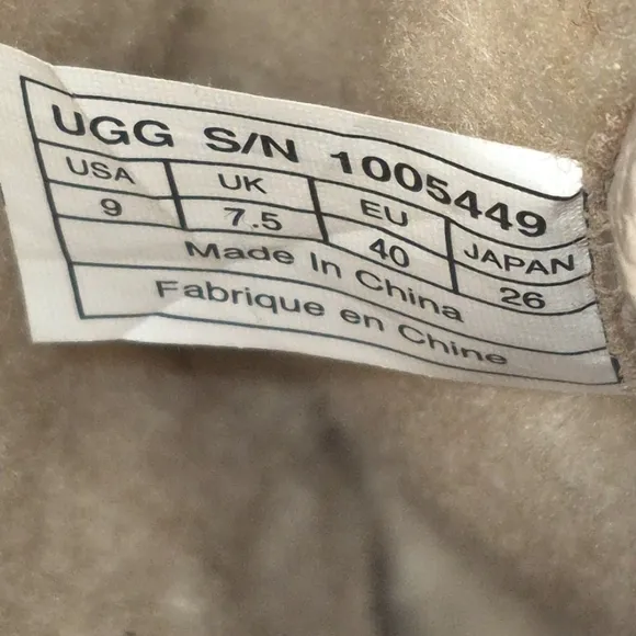 UGG Suede Mid Calf sheepskin lined suede laced back