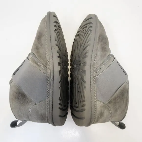 Ugg Women Neumel II Gray Suede Graphic Chukka Ankle Boot Size 6 Slip On Lined