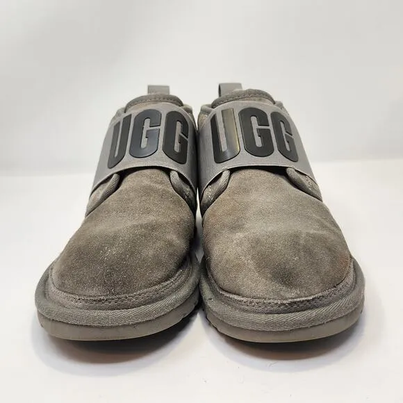 Ugg Women Neumel II Gray Suede Graphic Chukka Ankle Boot Size 6 Slip On Lined