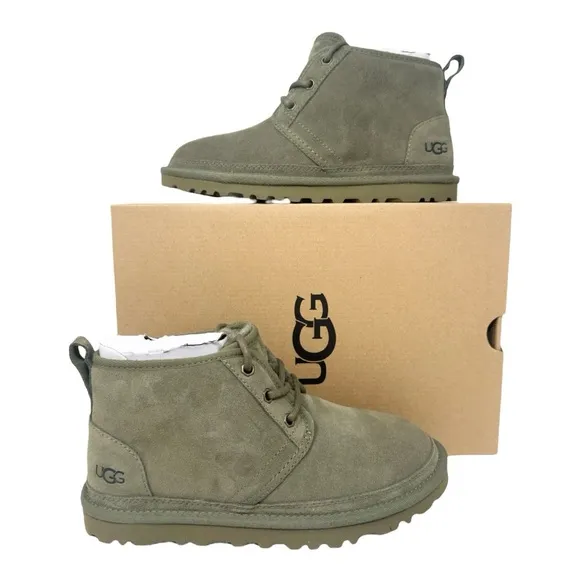UGG Women’s Neumel Fully Lined Suede Boots 1094269 Olive Size 6