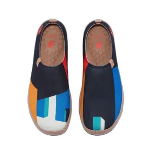 UIN Men's Slip Ons Canvas Flats Walking Casual Loafers Shoes (Goodnight Toledo)