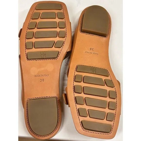 Ulla Johnson Women's Ring Leather Sandals in Pecan Brown NWB Size 38