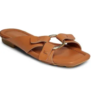 Ulla Johnson Women's Ring Leather Sandals in Pecan Brown NWB Size 38