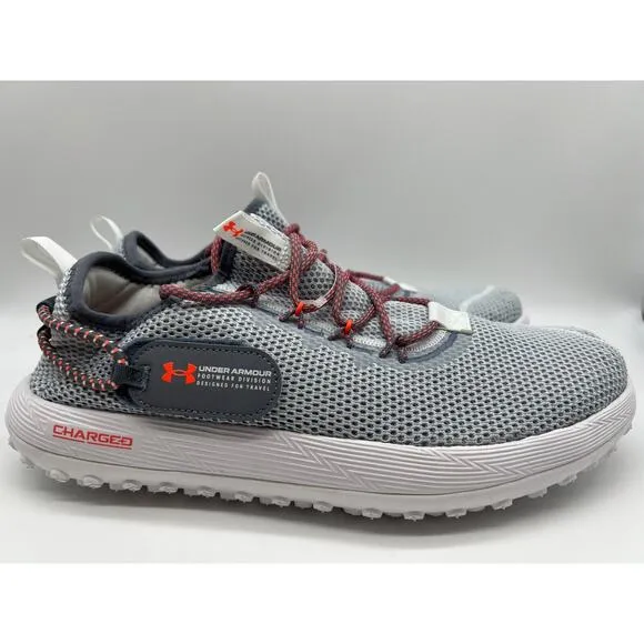 Under Armour Charged Fat Tire Gray Low Top Hiking Shoes 3027562-100 Men Sz 10🛒