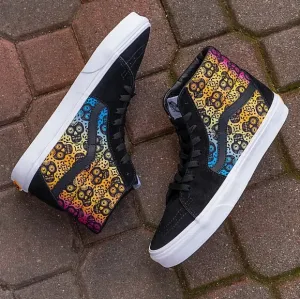 👣Unisex see Size chart Attention &quot;VANS SK8-Hi Día De Los Muertos Sk8 Snezkers