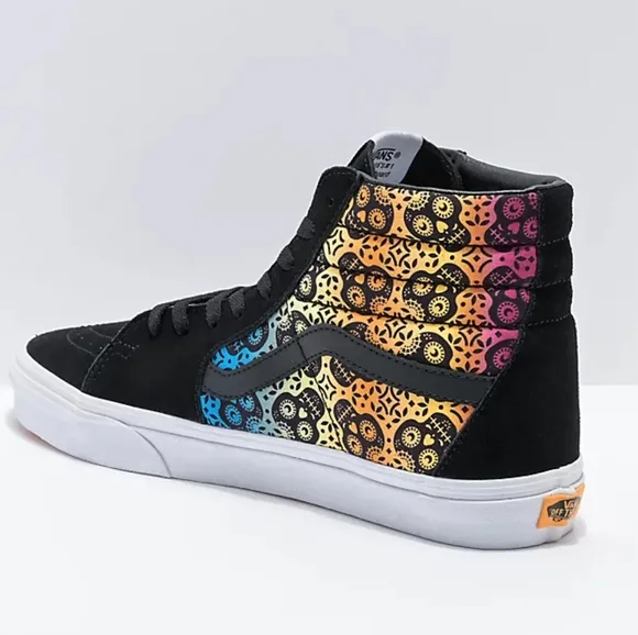 👣Unisex see Size chart Attention &quot;VANS SK8-Hi Día De Los Muertos Sk8 Snezkers