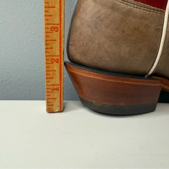 University of Oklahoma OU Sooners Nocona Handcrafted Roper Cowboy Boots Size 8 B