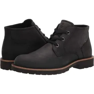 USED ECCO Mens Jamestown Ankle Boot, Black- Size 12