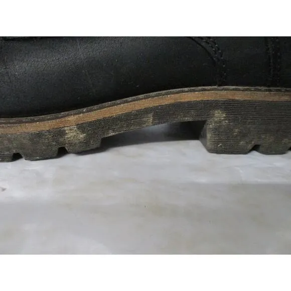 USED ECCO Mens Jamestown Ankle Boot, Black- Size 12
