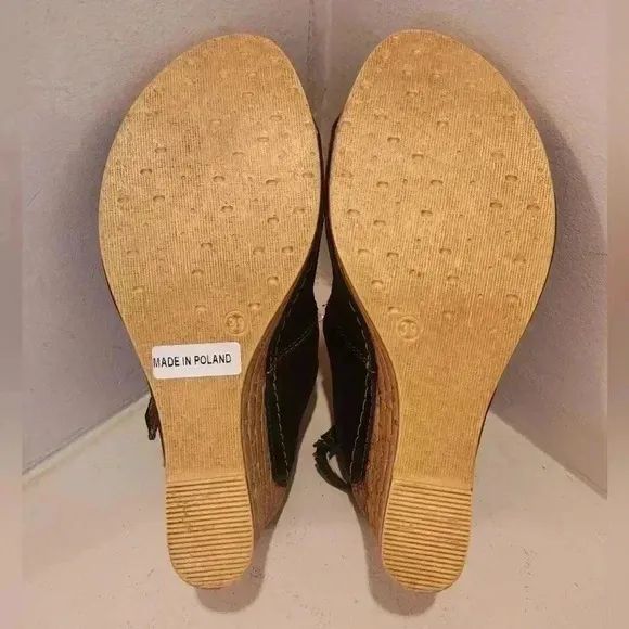 V Italia wedge mary jane sandals, size 39