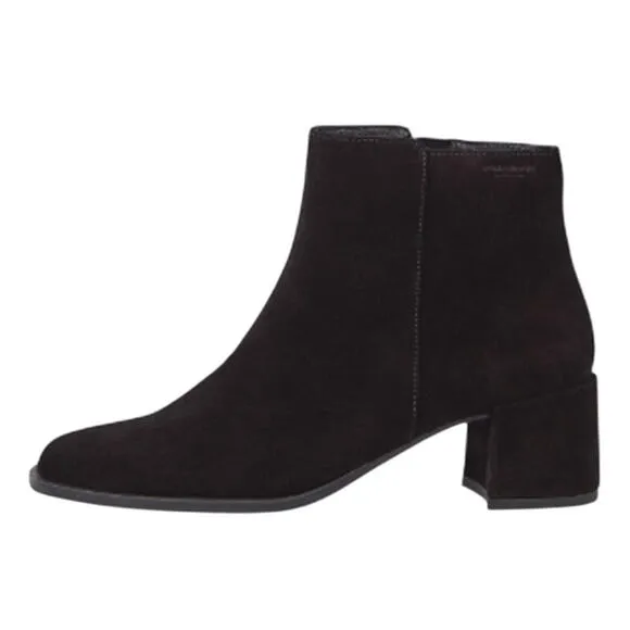 Vagabond Shoemakers Womens Stina Ankle Boots EU 38 US 8 Black Suede Bootie NIB