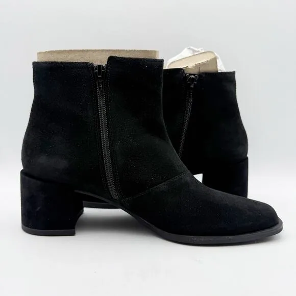 Vagabond Shoemakers Womens Stina Ankle Boots EU 38 US 8 Black Suede Bootie NIB