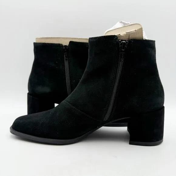 Vagabond Shoemakers Womens Stina Ankle Boots EU 38 US 8 Black Suede Bootie NIB