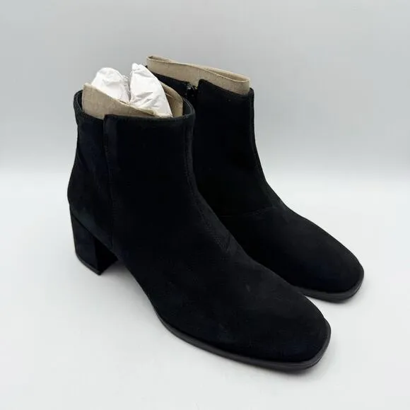 Vagabond Shoemakers Womens Stina Ankle Boots EU 38 US 8 Black Suede Bootie NIB