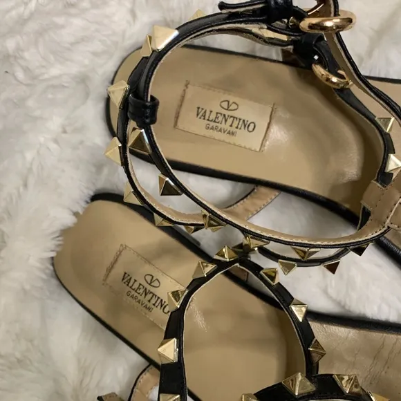 Valentino Garavani caged flat sandals Italy size 38