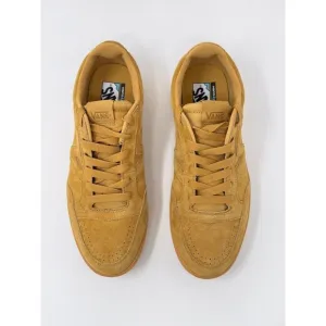 VANS Adult Shoes Yellow Lowland Comfycush Suede Skate Sneakers Men 11.5 Women 13