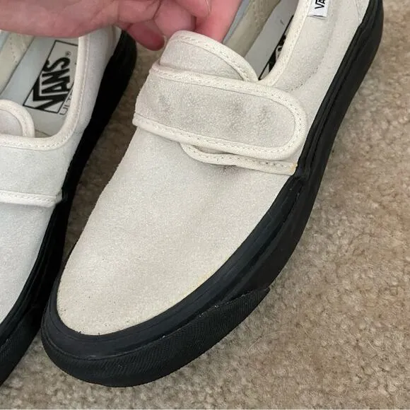 Vans Anaheim 47 D VX Cream Suede Skate Shoes