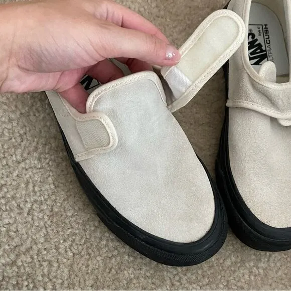 Vans Anaheim 47 D VX Cream Suede Skate Shoes