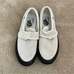 Vans Anaheim 47 D VX Cream Suede Skate Shoes