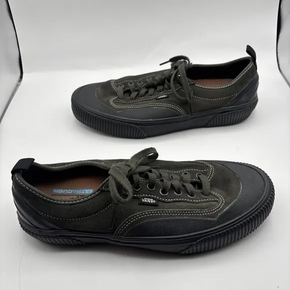 Vans Authentic Dark Green Black - Size 9.5