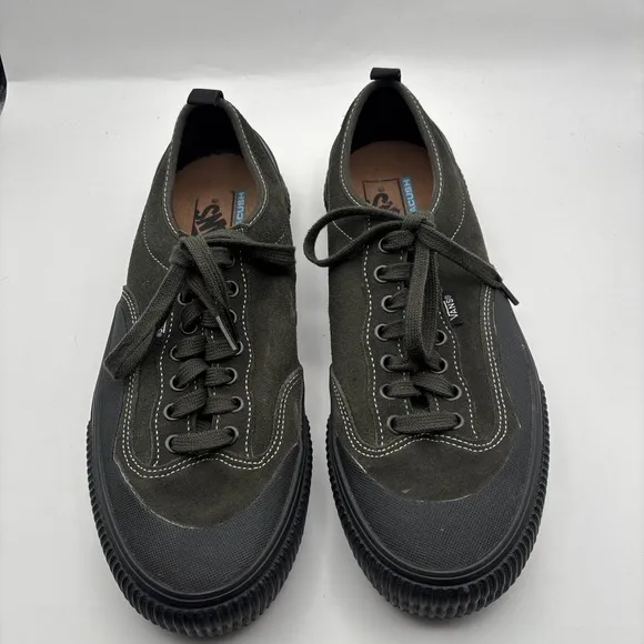 Vans Authentic Dark Green Black - Size 9.5