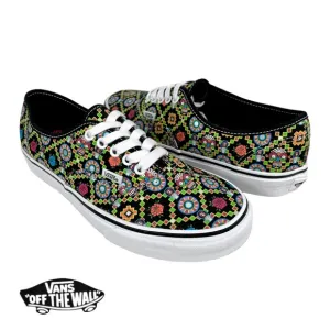 Vans Authentic‎ Men 8 / Women 9.5 Dia De Muertos Glow In The Dark Skate Sneakers