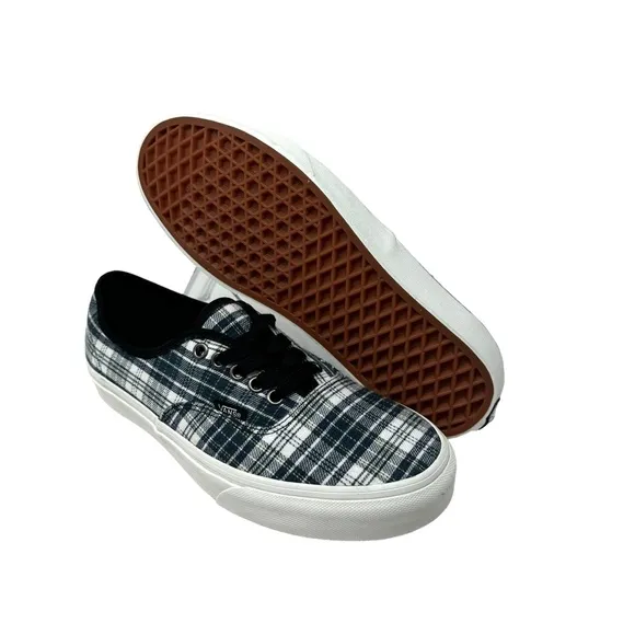 VANS Authentic Shoes Women's Size Skate Sneakers Canvas Plaid Multi VN0009PVBMB